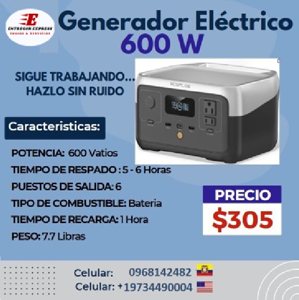 generador eletrico 600w